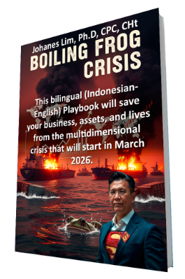 Iran US Israel, crisis, playbook Boiling Frog Crisis, Dr.Johanes Lim